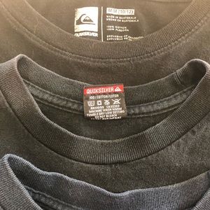 Lot of 3 quicksilver t-shirts